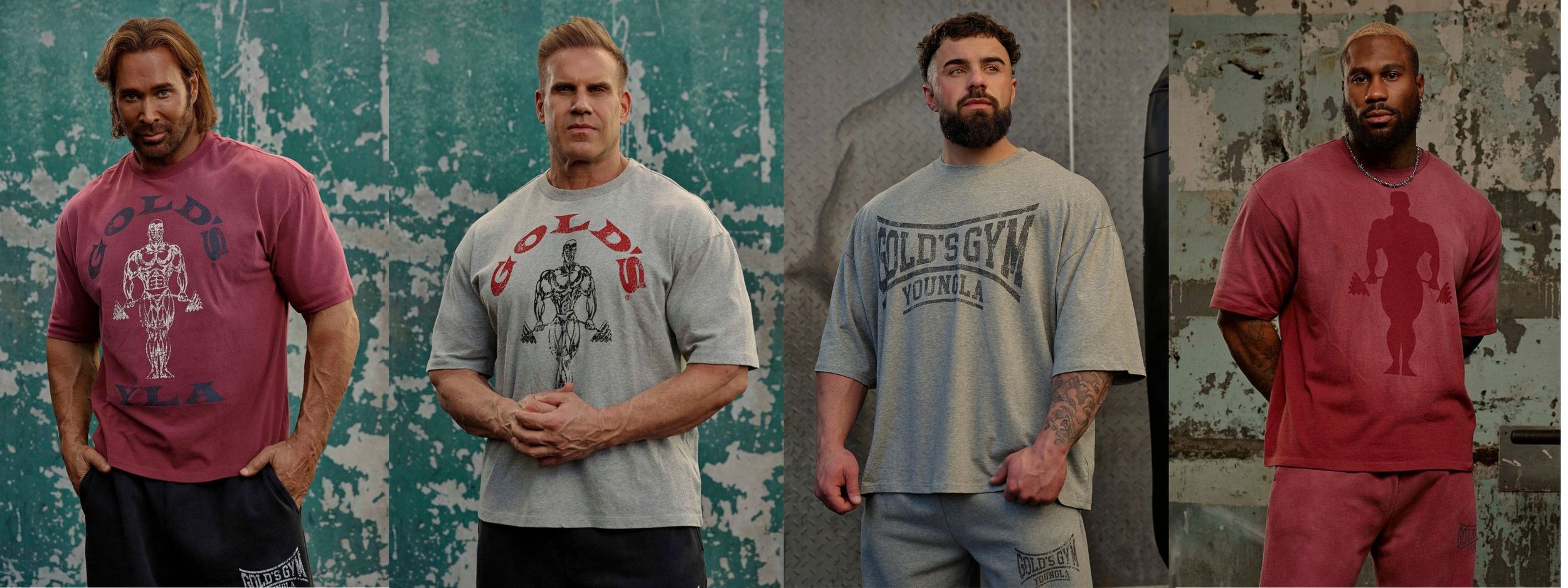 Untitled design (72) (2) Gold's Gym Shadow Oversized T-Shirt